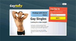 Desktop Screenshot of gayhairysingles.com