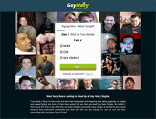 Tablet Screenshot of gayhairysingles.com
